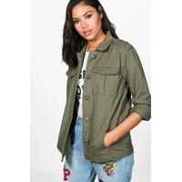 Short Utility Jacket - khaki