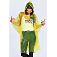 Showerproof Festival Poncho Non Refundable - yellow