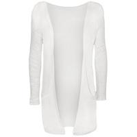 sheila open lace detail cardigan white