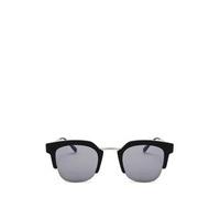 shanice black half rim sunglasses