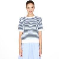 Short-Sleeved Striped Jumper