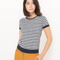 Short-Sleeved Striped Jumper