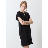 Shift dress in a cotton / linen basketweave, HIRO