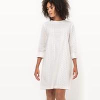 Short-Sleeved Lace Dress, Made in France