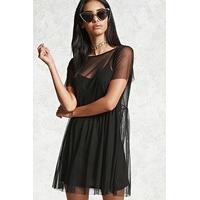 Sheer Mesh Combo Dress