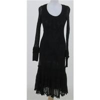 shirt passion size s black long sleeved dress