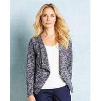 Short Waterfall Front Jersey Jacket