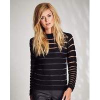 Sheer Stripe Knitted Jumper