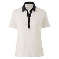 Short Sleeve Rugby Top with Spot Collar