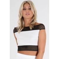 Shara Lace Off The Shoulder Crop Top