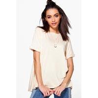 Short Sleeve Blouse - beige