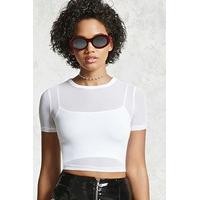 Sheer Mesh Crop Top