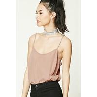 Shirred Chiffon Bodysuit