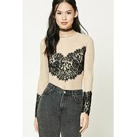 Sheer Eyelash Lace Bodysuit