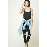 Shirred Chiffon Bodysuit