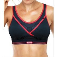 shock absorber ultimate gym bra black sports bra