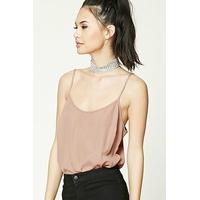 Shirred Chiffon Bodysuit