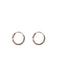 shootin hoops tiny rose gold earrings