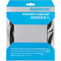 shimano mtb gear cable set with stainless steel inner wire black