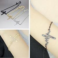 shixin european 18cm womens alloy charm braceletgolden silverblack1 pc ...