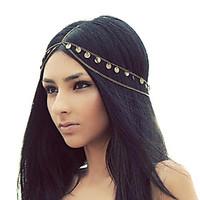 Shixin European Tassels Golden Alloy Headbands For Women(1 Pc)