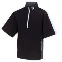 Short Sleeve 1/2 Zip Wind Shirt - Black/Charcoal