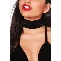 Shimmer Choker - black