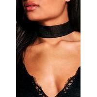 shimmer organza choker black