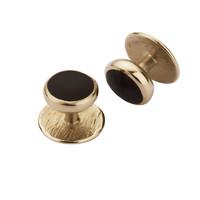 Shirt Studs Whitby Jet And 9ct Yellow Gold