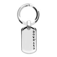 shrovetide collection silver downard dog tag keyring