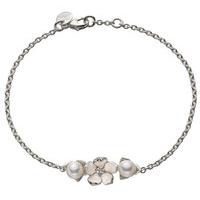 Shaun Leane Bracelet Single Flower Diamond Pearl Silver