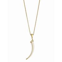 Shaun Leane Necklace Tusk Silver With Gold Plating