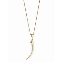 shaun leane necklace tusk silver with gold plating