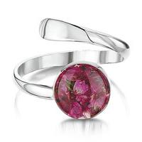 Shrieking Violet Ring Heather Silver