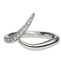 Shaun Leane Interlocking 18ct White Gold Diamond Pave Set Outward Wedding Ring
