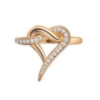 Shaun Leane 18ct Rose Gold Diamond Entwined Heart Ring