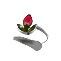 Shrieking Violet Ring Adjustable Rings Rose Silver