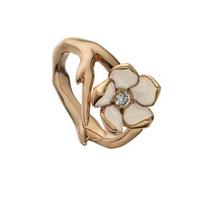 Shaun Leane Ring Single Cherry Blossom with Diamond Rose Gold Vermeil
