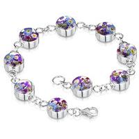 shrieking violet bracelet purple haze round silver