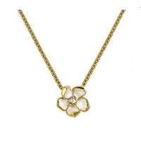 Shaun Leane Pendant Silver and Gold Vermeil Small Cherry Blossom with Topaz