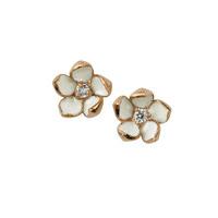 Shaun Leane Earrings Cherry Blossom Stud Rose Gold Vermeil