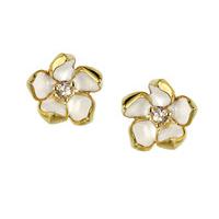 Shaun Leane Earrings Gold Vermeil and Topaz Small Blossom Studs Silver