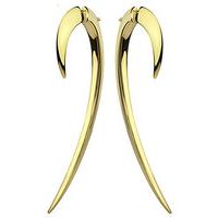 Shaun Leane Signature Tusk Yellow Gold Vermeil Size 2 Hook Earrings