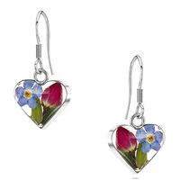 Shrieking Violet Earring FMN & Rose Drop Small Silver