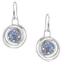 Shrieking Violet Earring Forget Me Not Spiral Silver