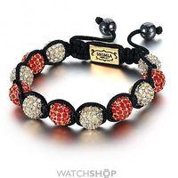 Shimla PVD Gold plated Luxury Originals Red And White Bracelet Small SH-027S