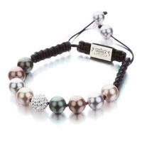 Shimla Synthetic Pearl Crystal Bead Cord Bracelet SH118
