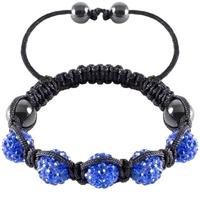 Shamballa Style Blue Crystal Bracelet ZJ957197