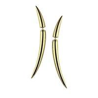 Shaun Leane Silver And Gold Vermeil Quill Earrings Size 1