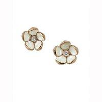 Shaun Leane Rose Gold Vermeil and Diamond Blossom Stud Earrings